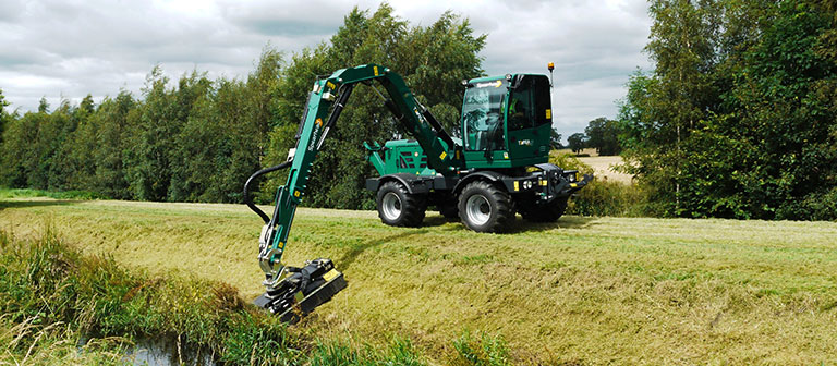 Mowing ditches and embankments